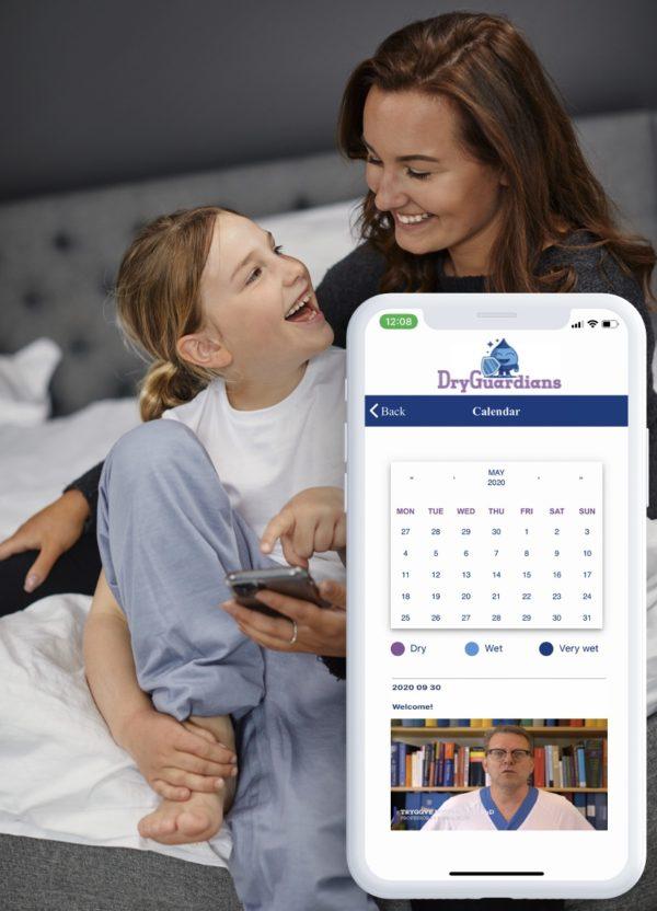 DryGuardians app bettnässer behandlung by Pjama